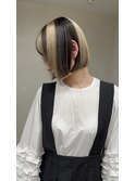 (小山)セクションカラーとボブ