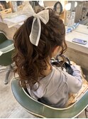 ポニーテールアレンジ ヘアセット