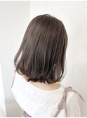 白髪ぼかし脱白髪染め似合わせショートボブ40代50代60代♪