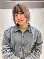 バランス ヘアーアンドアイラッシュ 野田店(balance.) 顔周りレイヤー ボブ