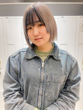 バランス ヘアーアンドアイラッシュ 野田店(balance.) 顔周りレイヤー ボブ