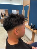 ツイストピンパーマ　フェードスタイル