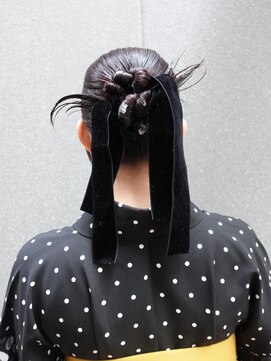 ユルクメゾンシティ 名古屋(JURK MAISON CITY) 【ami style】リボンアレンジ 卒業式アレンジ　ヘアセット