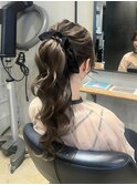 韓国風ポニーテール
