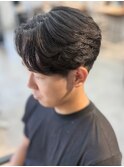 曲がる縮毛矯正/縮毛矯正/センターパート/千葉駅/千葉/齊藤大樹