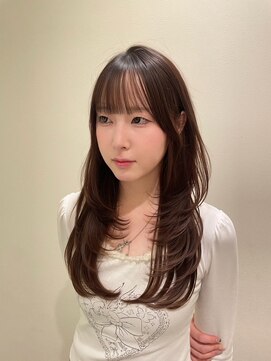 ヘアメイク シュシュ(Hair make chou chou) 韓国レイヤー　レイヤーロング　シースルーバング