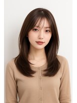 ゲイン(Gain)&nbsp;大人上品ロングレイヤー×透け感シースルーバング