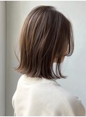 ボブレイヤー/外ハネボブ/顔まわりレイヤー/切りっぱなしボブ