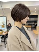 20代30代40代50代ショートボブ似合わせカット（美シルエット）