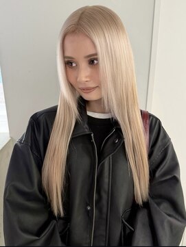 リンドトウキョウ(LINDO TOKYO) ホワイトブロンド/ブリーチ/大阪/心斎橋/ダブルカラー/縮毛矯正