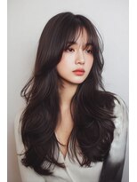 ケシキ 表参道 原宿(kesiki.)&nbsp;ミディアムレイヤー/顔周りレイヤー/ハッシュカット/韓国へア