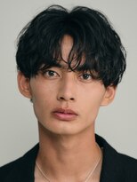 レタッチ バイ フィフス 銀座(RETOUCH by fifth)&nbsp;新橋メンズパーマフェザーパーマセンターパートガイルヘアゆるめ