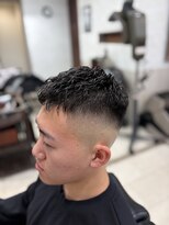 オアゾバーバー(OAZO BARBER) 濡れパン×クロップフェード