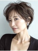白髪ぼかし脱白髪染め似合わせカット40代50代60代
