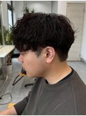 宇都宮メンズカットメンズパーマ波巻きスパイラルパーマツイスパ