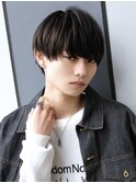 刈り上げツーブロックナチュラルラウンドマッシュショート