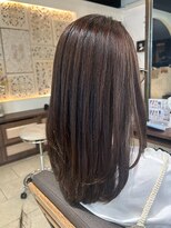 ヘアリゾート粋 ティガ 池袋店(tiga)&nbsp;透明感ブラウン/グレージュ/レイヤーカット/セミロング