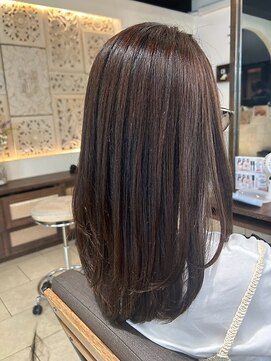 ヘアリゾート粋 ティガ 池袋店(tiga) 透明感ブラウン/グレージュ/レイヤーカット/セミロング