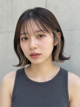 フレイムス ヘア アンド リラックス 高崎駅西口店(Frames hair&relax) 20代30代40代★大人可愛いインナーカラーボブ