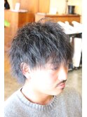 メンズカット×ツイストパーマ