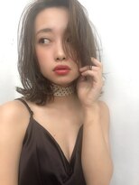 ハニーシブヤ(HONEY shibuya) 【KAYAK渋谷】透明感◎くびれミディアム外ハネかき上げヘア