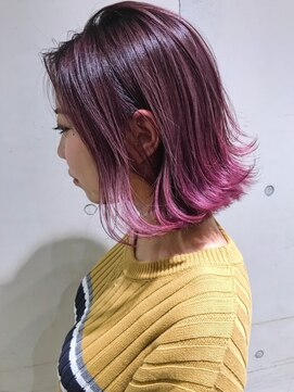 フェーディン(fa/din) ピンクパールグラデーションボブ