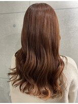 ジンジャー(GINGER)&nbsp;オレンジカラー×韓国カラー×くびれ巻き×ダブルカラー