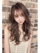 リークフー(Ree cu fuu)&nbsp;大人かわいい抜け感ミルクティーベージュのロングヘアー♪藤沢
