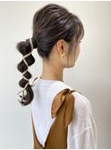 【FOLK】簡単♪ポニーテールヘアタイぽこぽこアレンジ☆