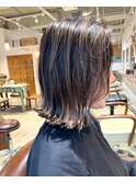 ハイライトボブ×グレージュカラー