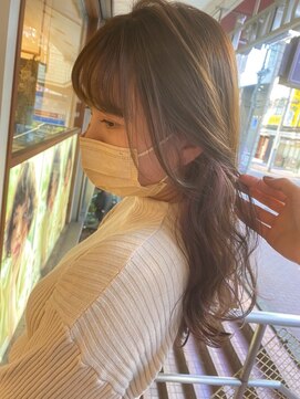 ネオリーブ クタ 町田店(Neolive kuta) 韓国風イヤリングカラーラベンダーアッシュ【町田/町田駅】