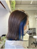 インナーカラー ブルー