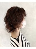 20代30代40代☆ネオウルフ×パーマスタイルに、ピンクカラー☆