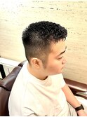 ツーブロックナチュラルフェードベリーショート濡れパン