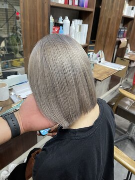 ラフ(LAFF) #黒髪#ボブルフ#ネビージュ#小顔#ワンレン