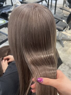 ゲーム 原宿店(GAME) ダブルカラーケアブリーチハイトーンベージュレイヤーボブ