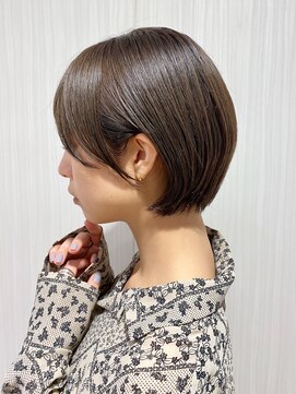 テュケー(TYCHE) 大人可愛い丸みショートボブ/20代/30代/40代/50代/小顔カット