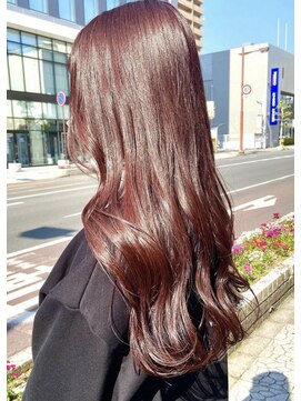 ボアップ 新居浜店(boappu) #暖色 #ブリーチ #ボルドーカラー