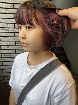 ロティー(loty) 【hono】ピンク×ラベンダーブラウン/フェイスフレーミング/ボブ