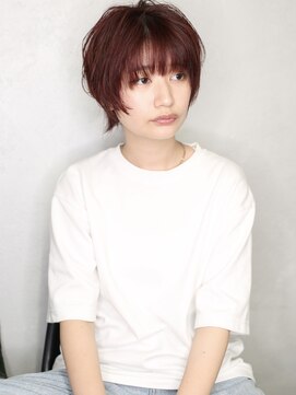 バース(BIRTH) 天神【BIRTH】似合わせカットウルフレッドブラウン艶髪 17