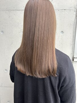 アチーブ ヘア デザイン(achieve hair design) ベージュカラー暖色系カラー透明感立体感20代30代美シルエット