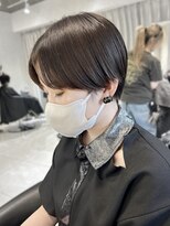 ユーフォリア 新宿店(Euphoria) 20代30代小顔ハンサムショートアッシュブルーブラック
