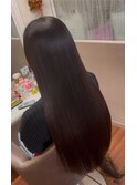 黒髪サラサラロングヘア