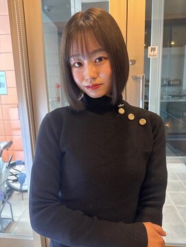 ダブル(W) ブリーチなし/バング/ボブ/ナチュラル