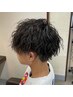 【学割U24】学生メンズカット＋ケアパーマ＋アイブロウ　￥10000