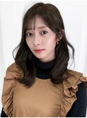【F】大人かわいいニュアンスセミディ小顔前髪