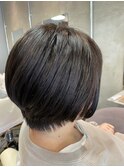 ショートボブ+ムーンライトカラー