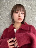 ブリーチなしダブルカラーピンクベージュミディアムボブ20代