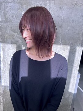 キング(K!ng) 縮毛矯正髪質改善ハイライトレイヤーカット枚方美容室エクステ