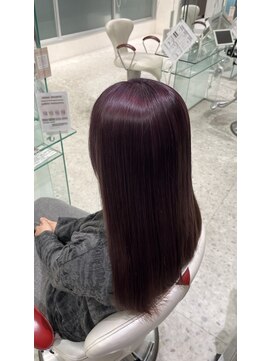 ワインレッド×艶々